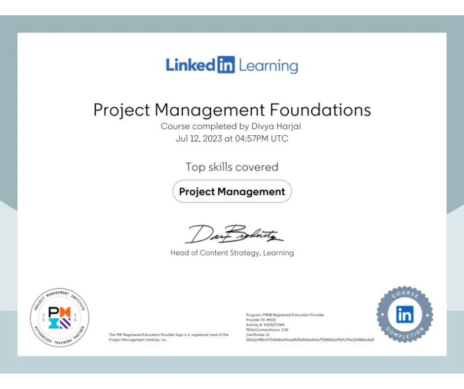 Project Management Foundations – LinkedIn Learning