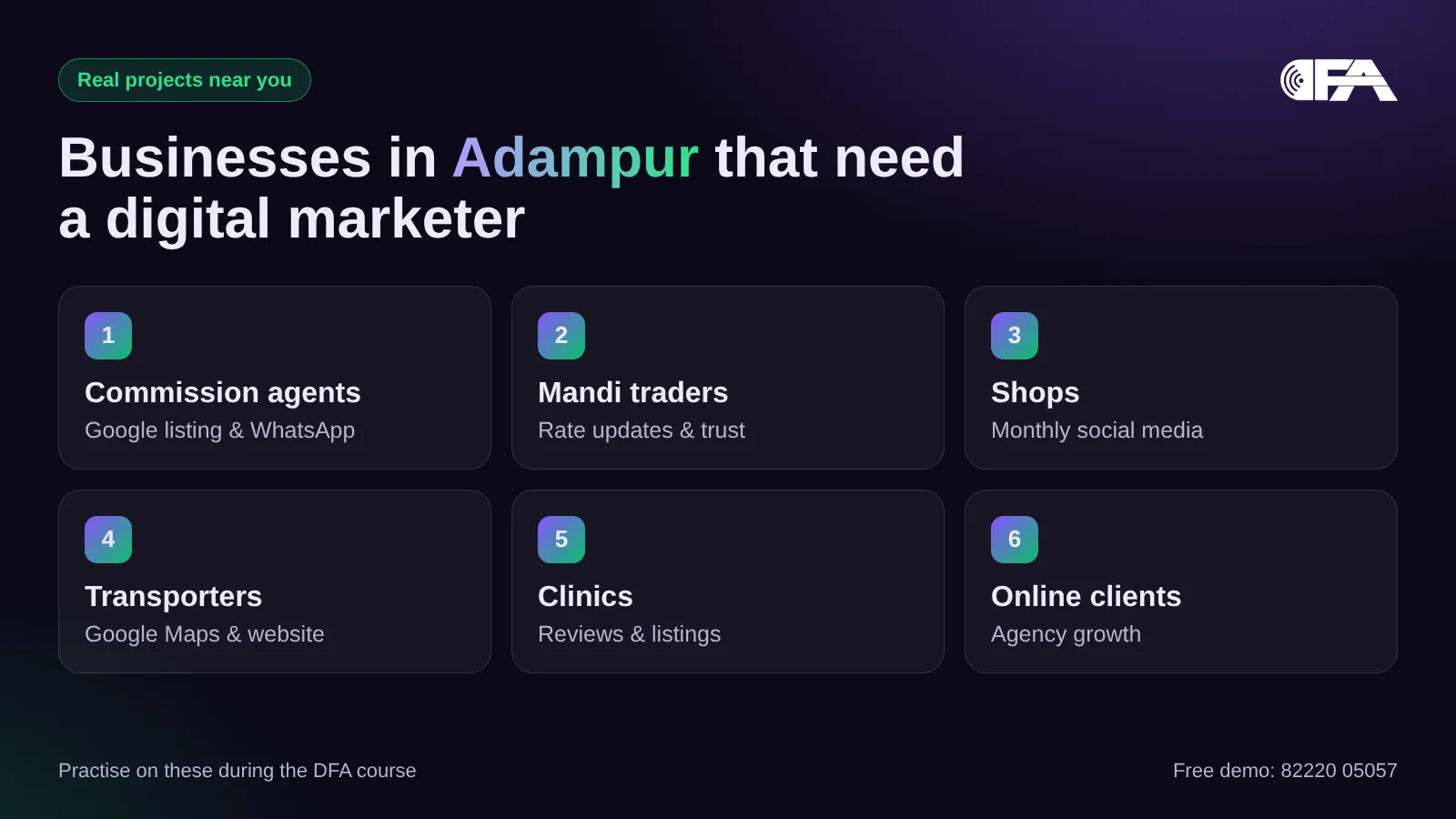 Businesses in Adampur that need a digital marketer