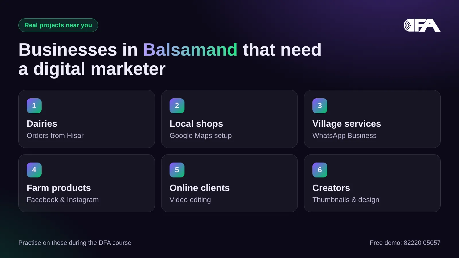 Businesses in Balsamand that need a digital marketer