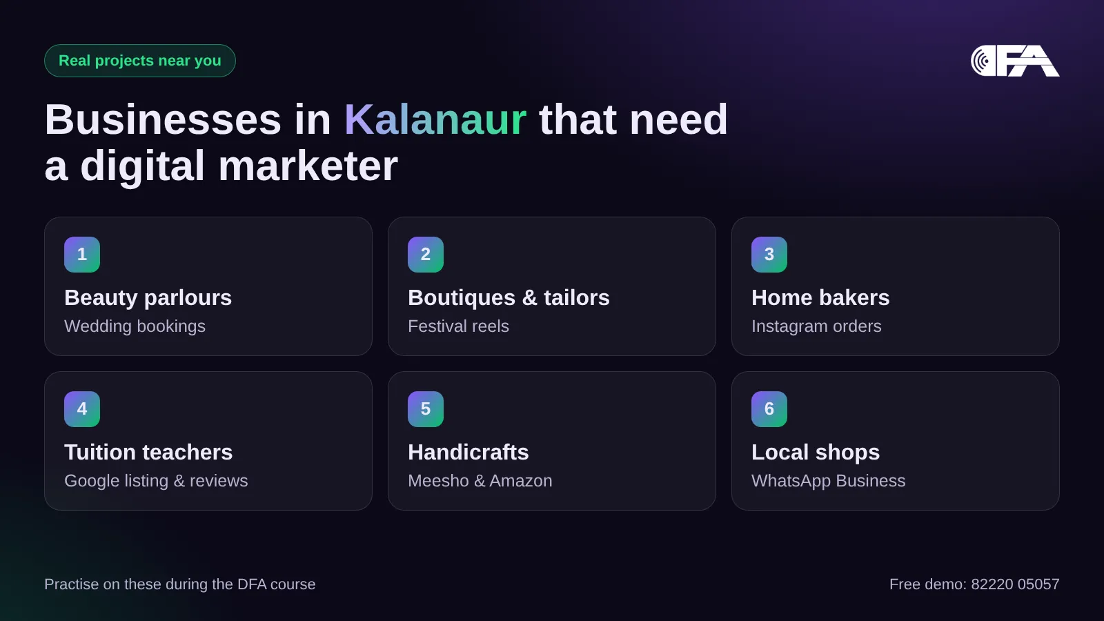 Businesses in Kalanaur that need a digital marketer