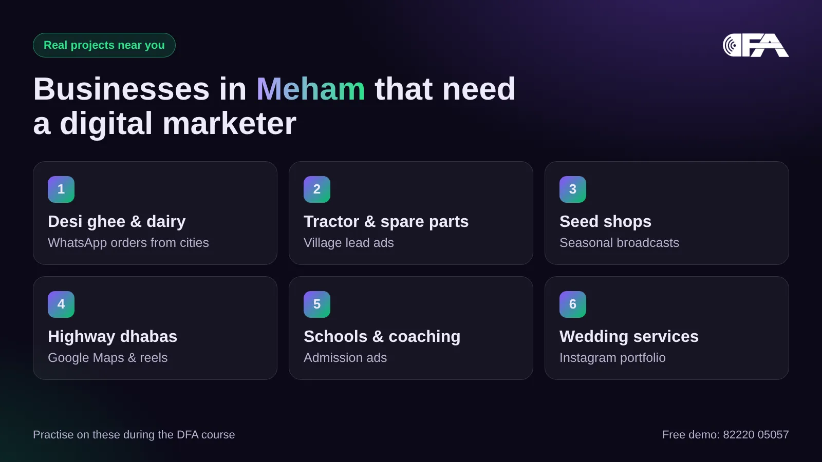 Businesses in Meham that need a digital marketer