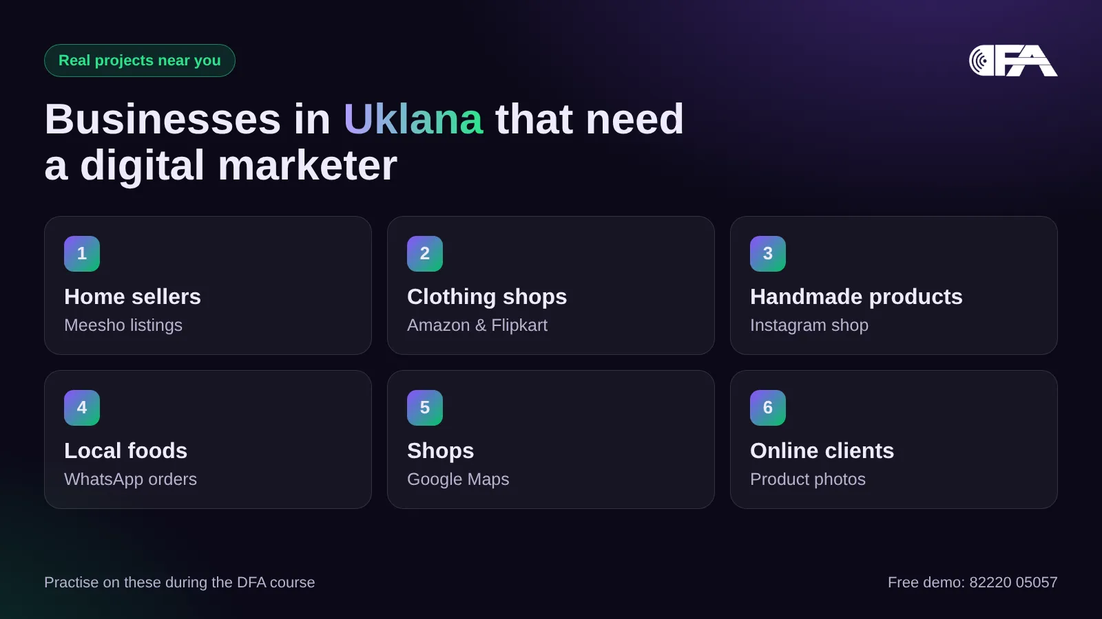 Businesses in Uklana that need a digital marketer