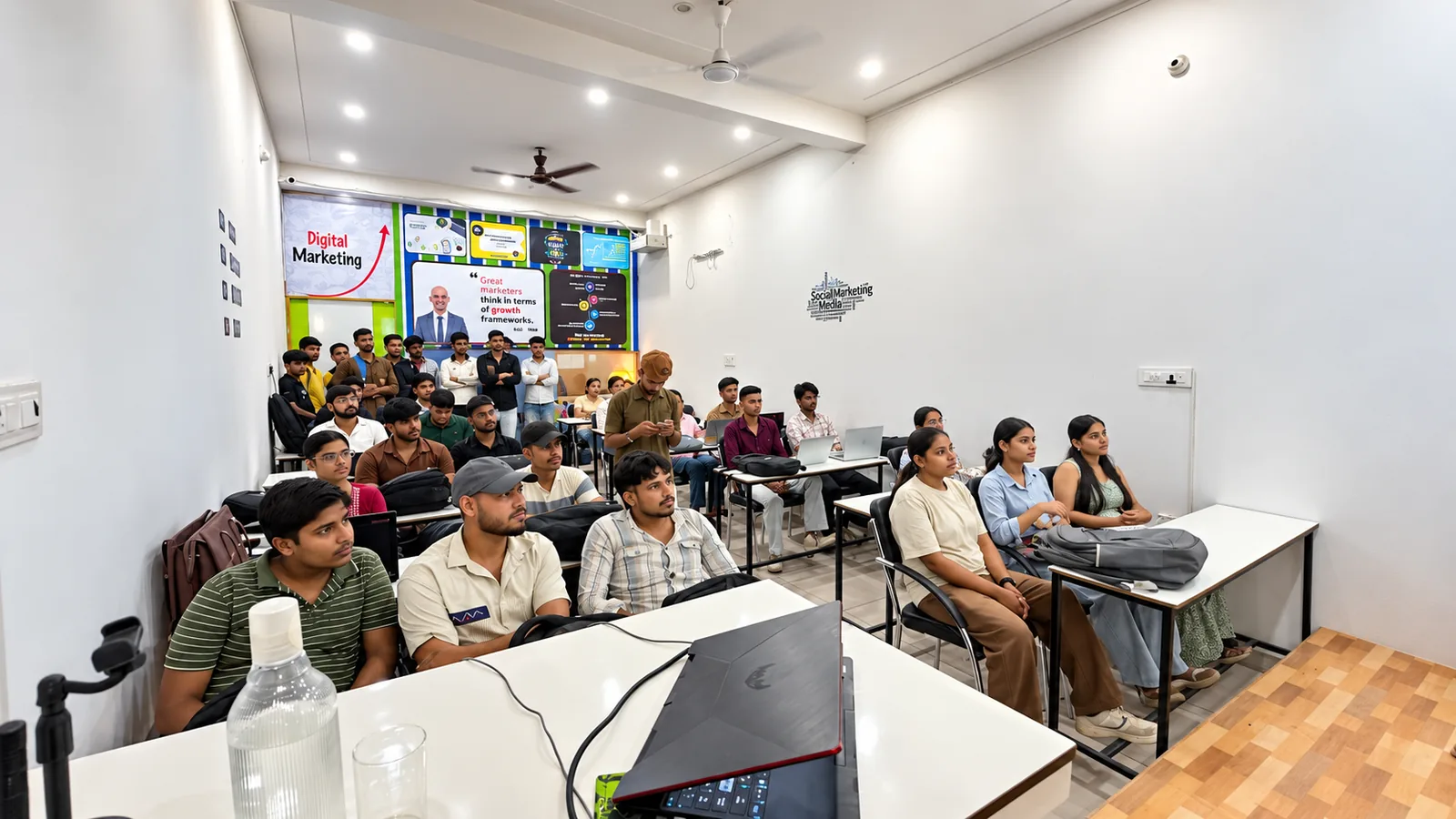 A live class at Digital Future Academy